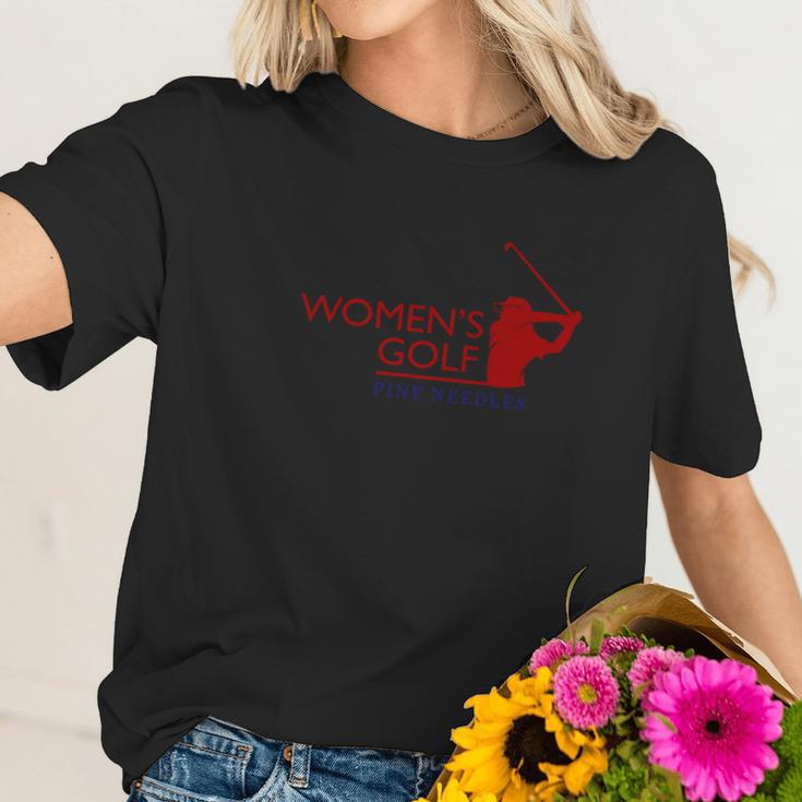 Womens Golf Pine Needles Graphic Design Printed Casual Daily Basic Women T-Shirt Gifts for Her