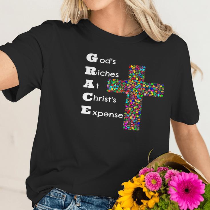 Grace Gods Riches At Christs Expense Women T-Shirt Gifts for Her