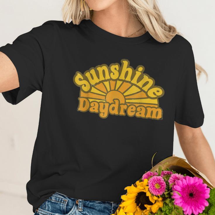 Grateful Sunshine Daydream Sunflower Rock V2 Women T-Shirt Gifts for Her