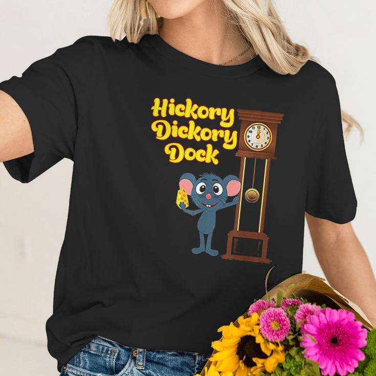 Hickory Dickory Dock Nursery Rhyme Women T-Shirt Gifts for Her