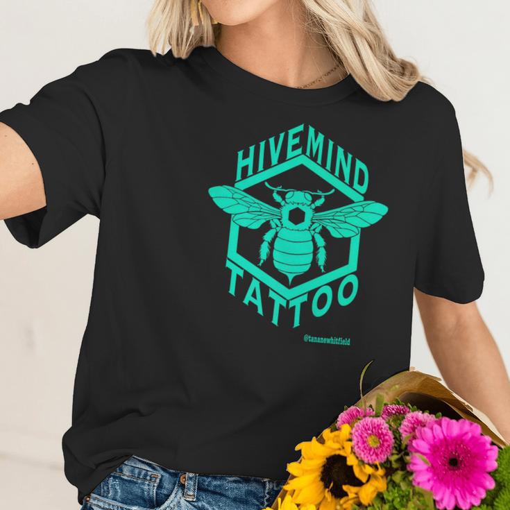 Hive Mind Tattoo Bee Logo Women T-Shirt Gifts for Her