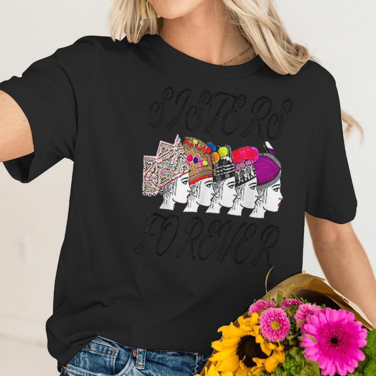 Hmong Girl Sisters Forever Funny Gift Women T-Shirt Gifts for Her