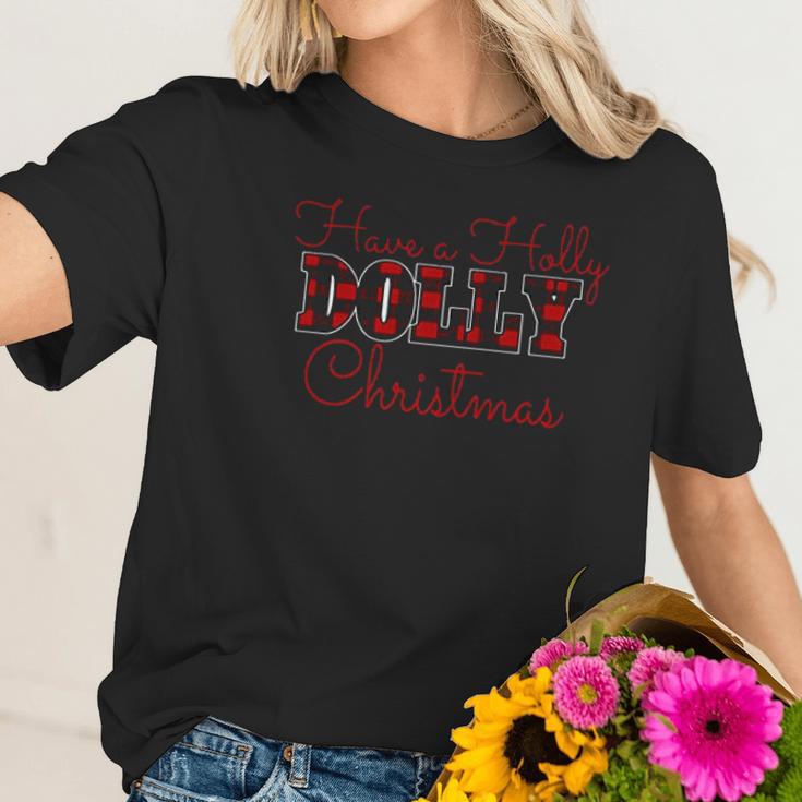 Have A Holly Dolly Christmas Women T-Shirt Gifts for Her