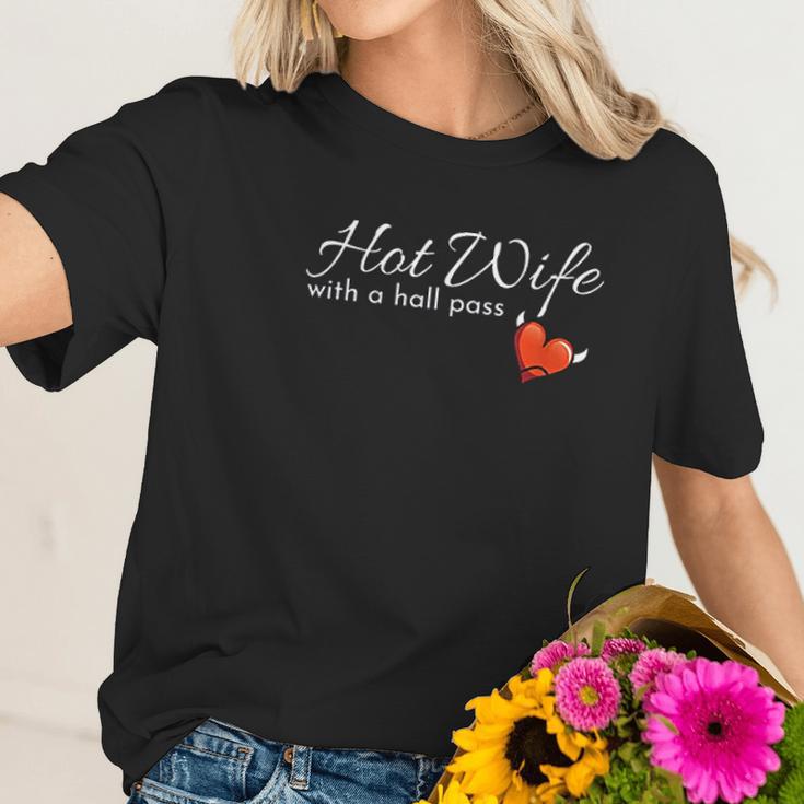 Hotwife Gift For A Swinger Hot Wife With A Hall Pass Women T-Shirt Gifts for Her