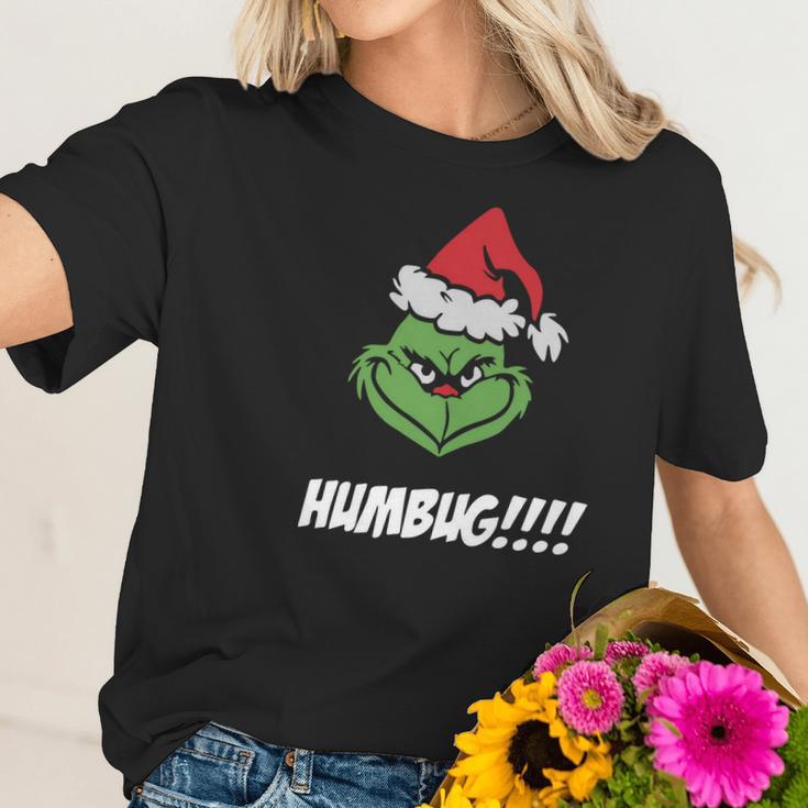 Humbug Grinch Christmas Women T-Shirt Gifts for Her