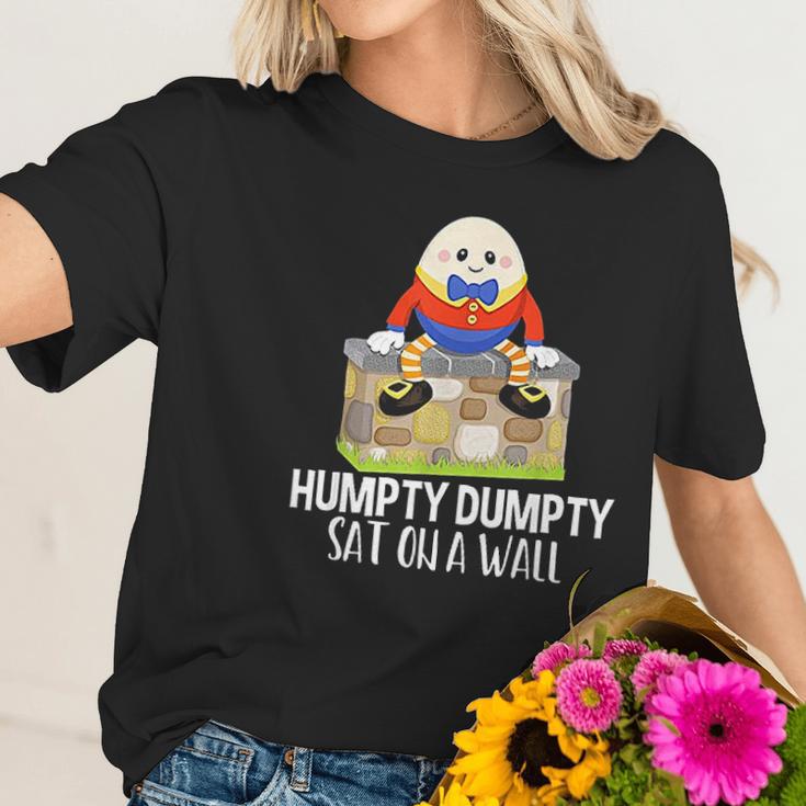 Humpty Dumpty Kids Nursery Rhyme Women T-Shirt Gifts for Her