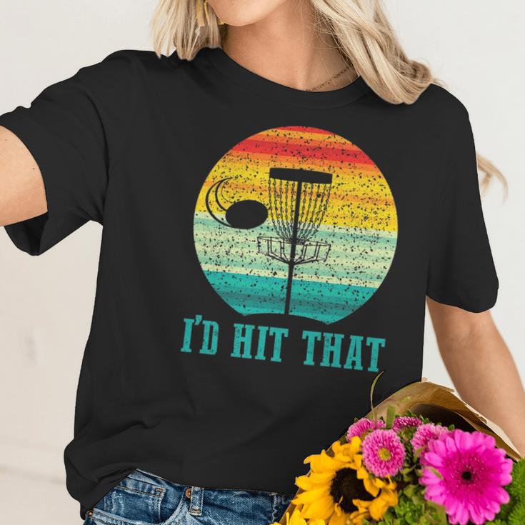 Id Hit That Funny Disc Golf Gifts For Frisbee Sports Lover Women T-Shirt Gifts for Her