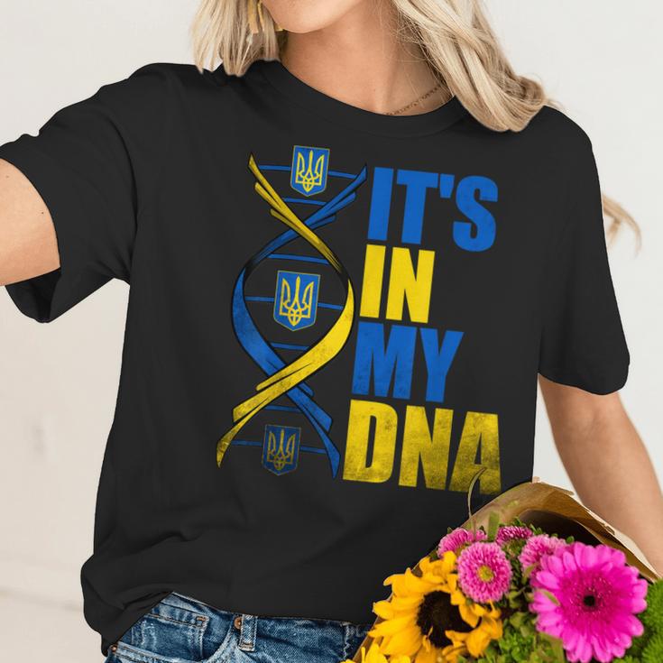 Its In My Dna Ukrainian Support Ukraine Stand With Ukraine Men Women T-Shirt Graphic Print Casual Unisex Tee Women T-Shirt Gifts for Her