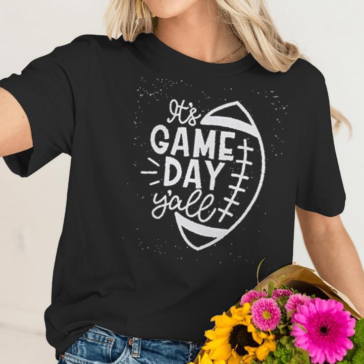 Women Its Game Day Yall Football Super Bowl Sunday Casual Women T-Shirt Gifts for Her