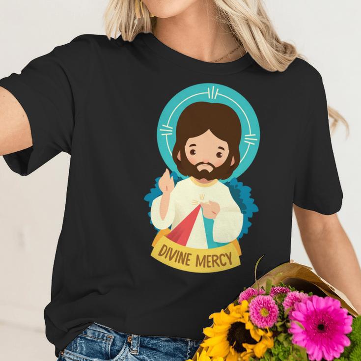 Jesus Divine Mercy Cute Women T-Shirt Gifts for Her