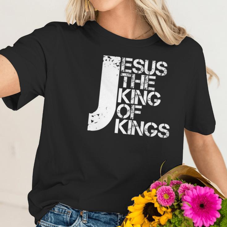 Jesus Is The King Christian I Love Jesus Women T-Shirt Gifts for Her