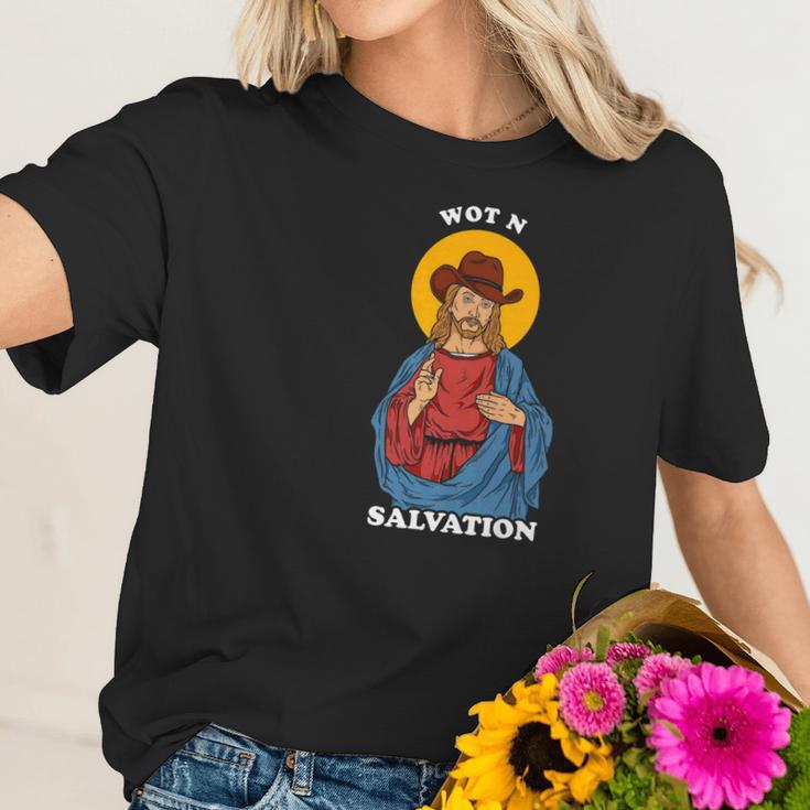 Jesus What In Tarnation Meme Wot N Salvation Women T-Shirt Gifts for Her