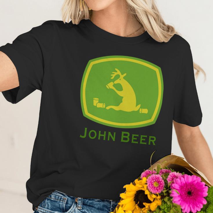 John Deere Parody John Beer Shirt Women T-Shirt Gifts for Her