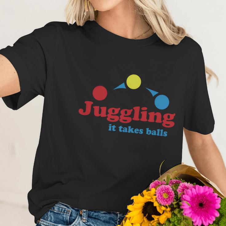 Juggling Takes Balls Womens Tshirt By American Apparel Women T-Shirt Gifts for Her