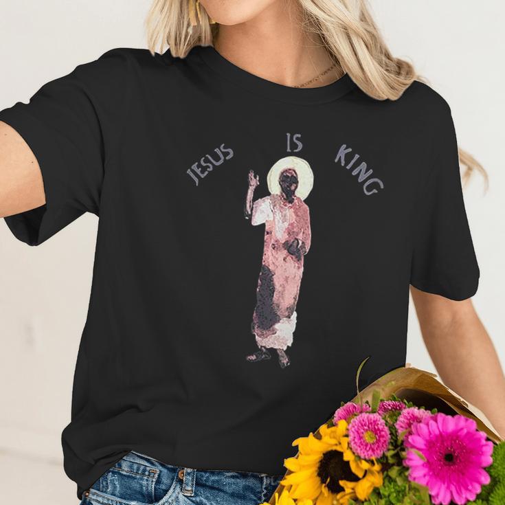 Kanye Jesus Is King Rap Hip Hop Women T-Shirt Gifts for Her