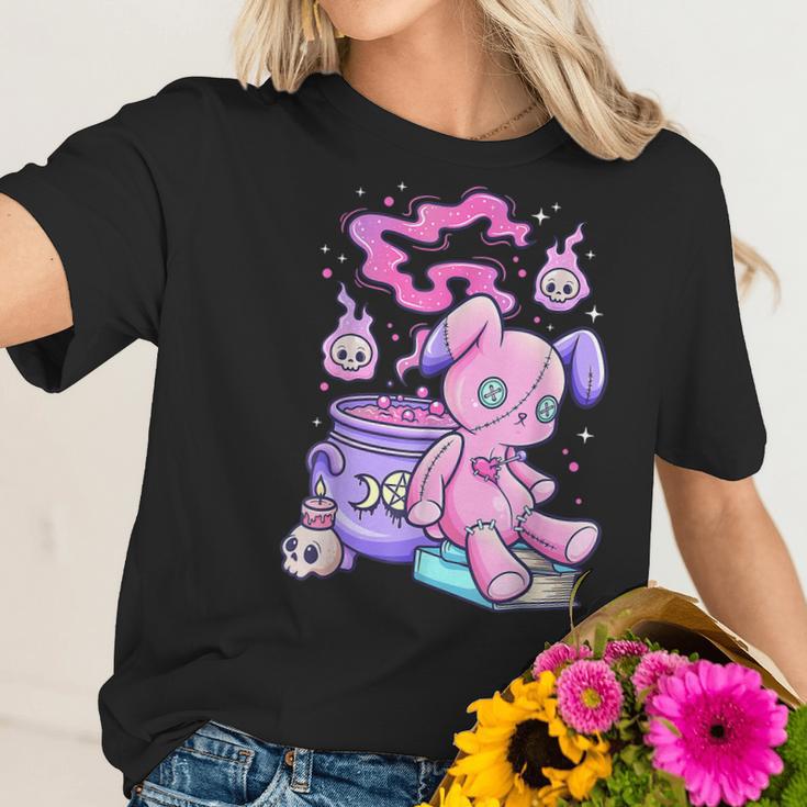 Kawaii Pastel Goth Cute Creepy Witchy Bear Men Women T-Shirt Graphic Print Casual Unisex Tee Women T-Shirt Gifts for Her