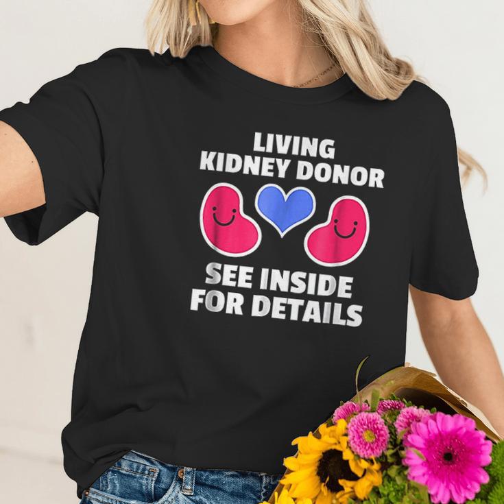 Kidney Transplant Spare Organ Donor Donate Life Women T-Shirt Gifts for Her