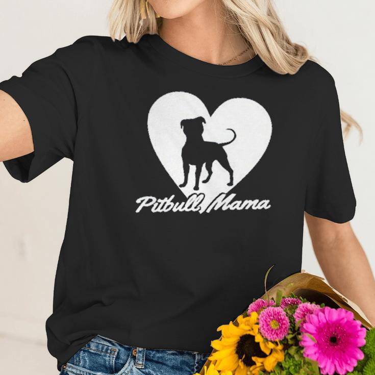 Ladies Pitbull Mama Pitt Bully Dog Lover Gift Women T-Shirt Gifts for Her