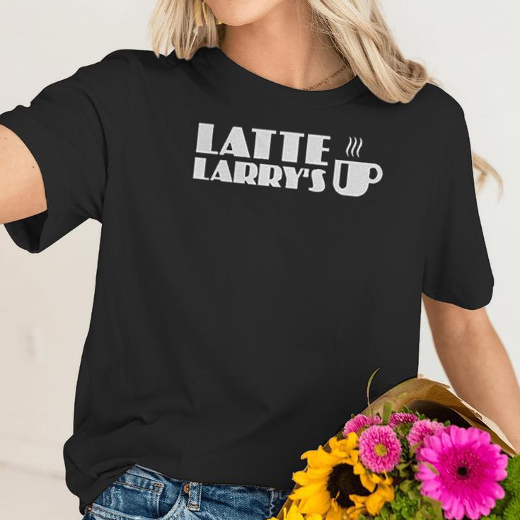 Latte Larrys Coffee Women T-Shirt Gifts for Her