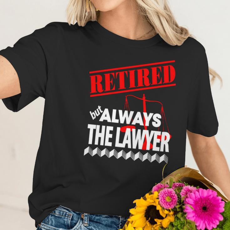 Lawyer - Retired But Always The Lawyer - Mens T-Shirt By American Apparel Women T-Shirt Gifts for Her