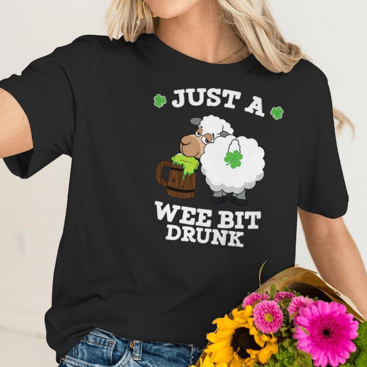 Leprechaun Sheep Beer St Paddy Day Women T-Shirt Gifts for Her