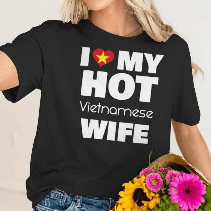 I Love My Hot Vietnamese Wife Married To Hot Vietnam Girl Women T-Shirt Gifts for Her