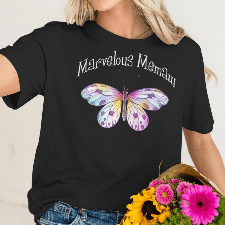 Memaw Marvelous Memaw Gifts Butterflys Women T-Shirt Gifts for Her