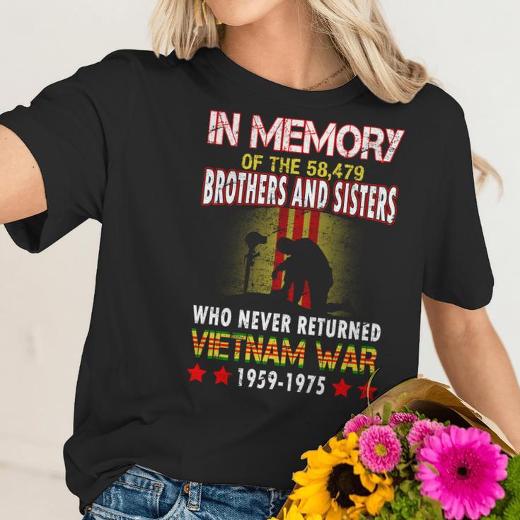 In Memory Of Vietnam Brothers And Sisters Women T-Shirt Gifts for Her