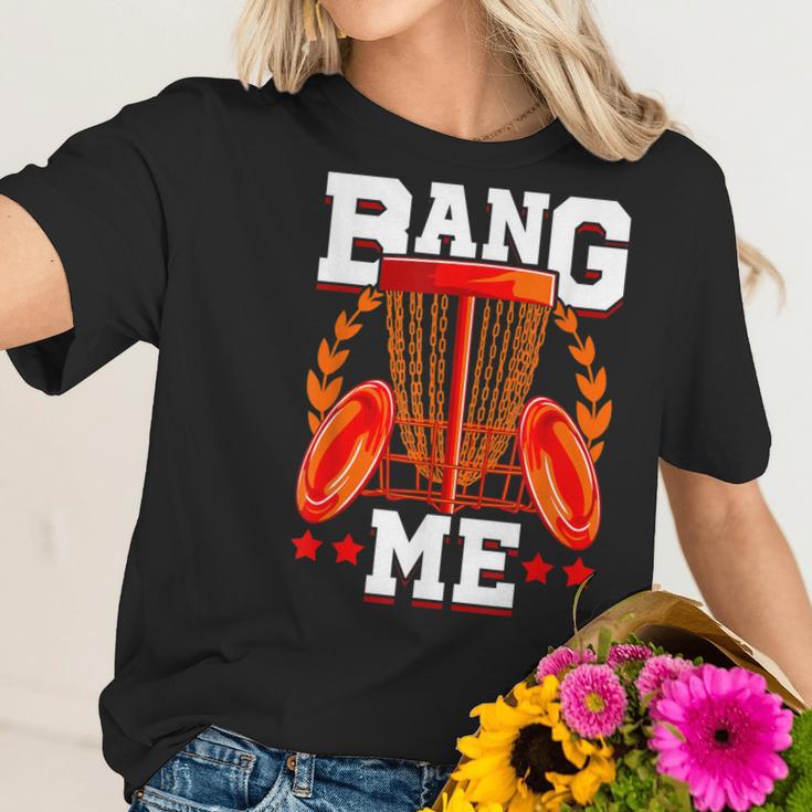 Mens Bang Me Disc Golf Funny Frisbee Golf Chains Disc Sport Women T-Shirt Gifts for Her