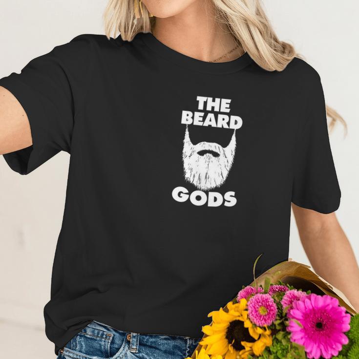 Mens The Beard Gods Beard Lovers Dont Shave White Tee Women T-Shirt Gifts for Her