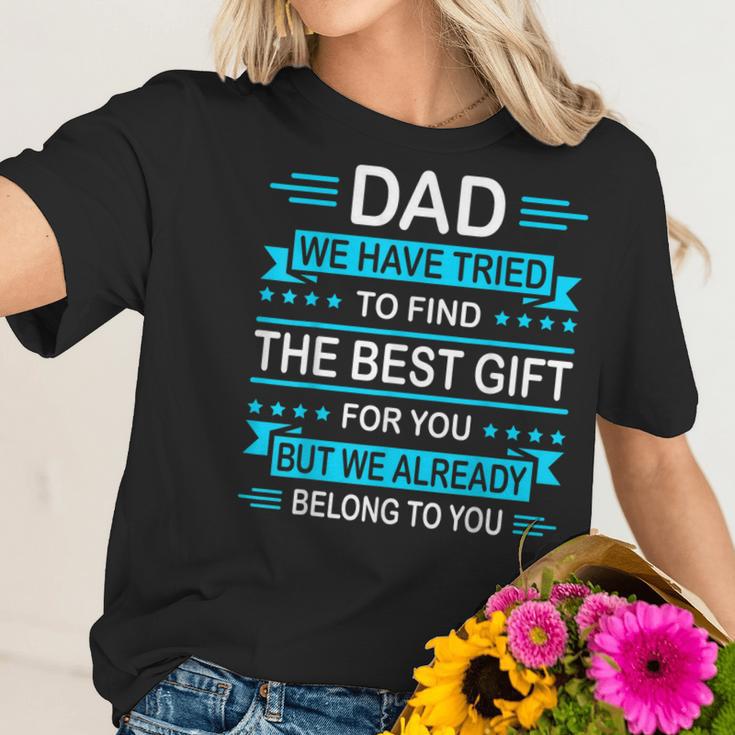 Mens Funny Fathers Day Gift For Daddy Papa From Daughter Son Wife Women T-Shirt Gifts for Her