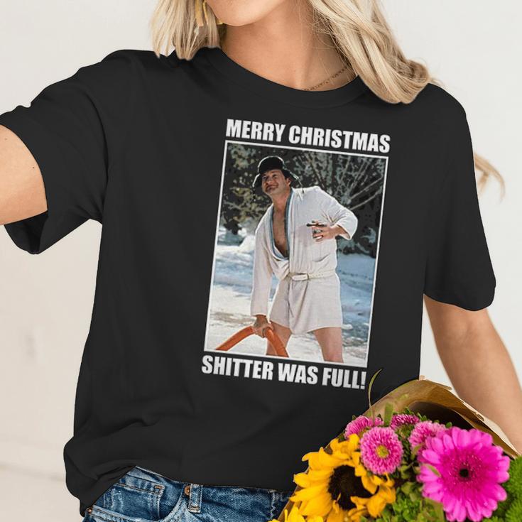 Merry Christmas Shitters Was Full National Christmas Vacation Women T-Shirt Gifts for Her