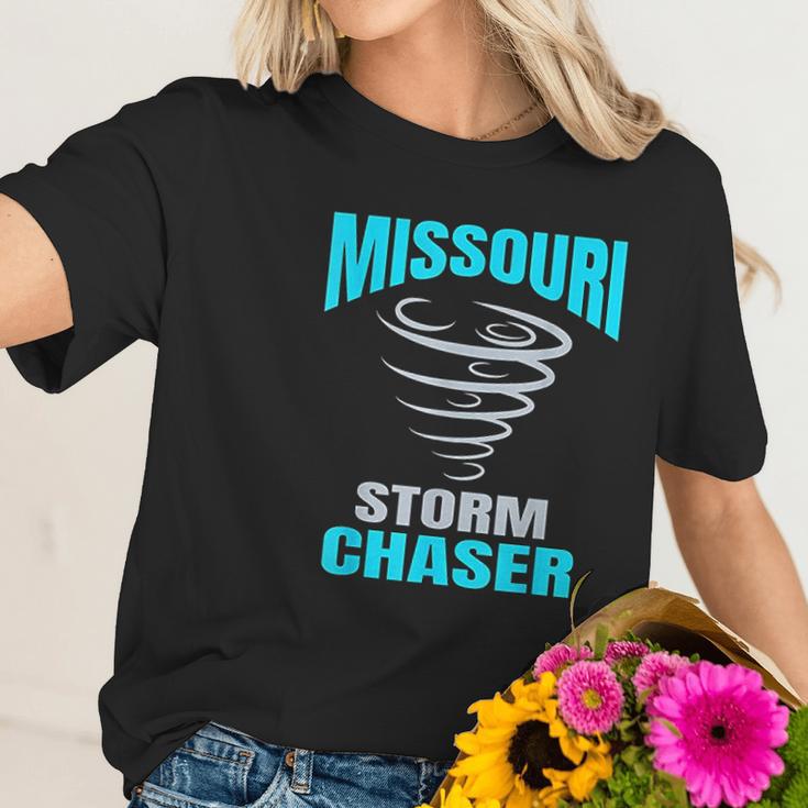 Missouri Storm Chaser Tornado Spotter Gift Women T-Shirt Gifts for Her