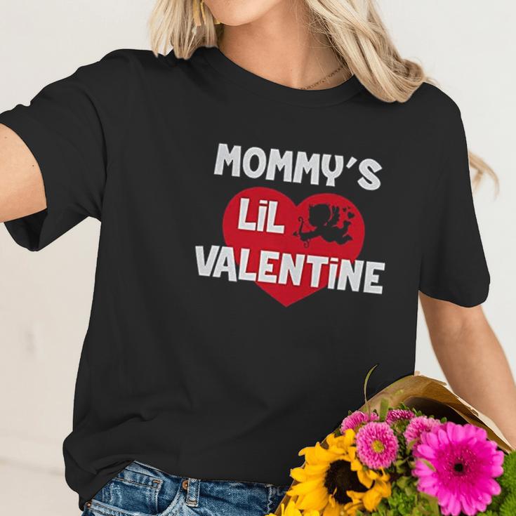 Mommys Lil Valentine Cute Valentines Day Outfit Women T-Shirt Gifts for Her