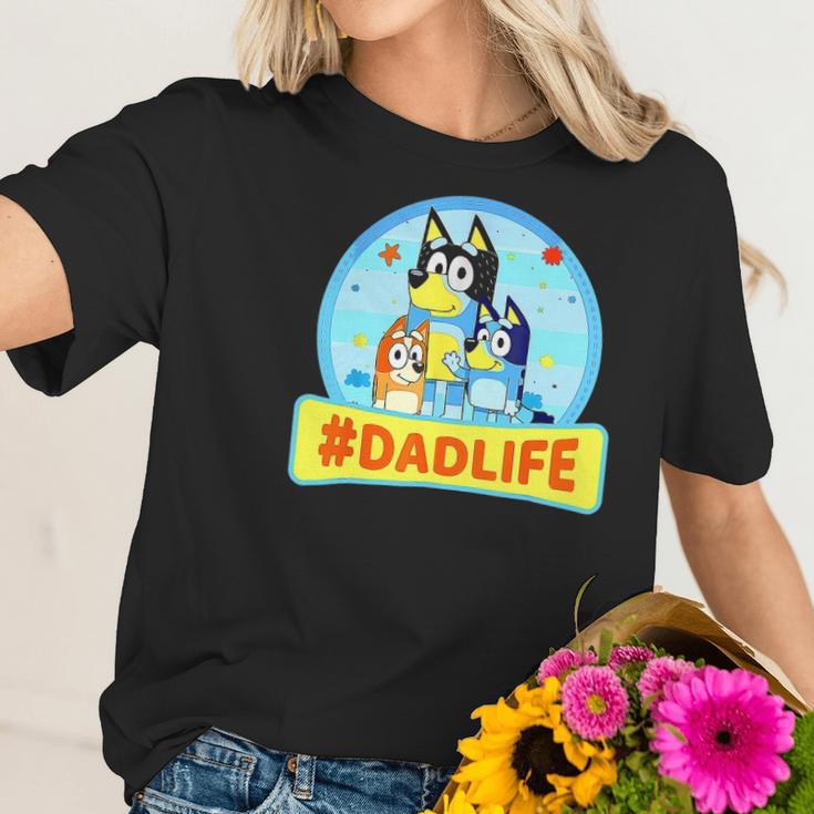 Mum Dad Love Family Matching Mom Ys Blueys Ys Lovers Women T-Shirt Gifts for Her