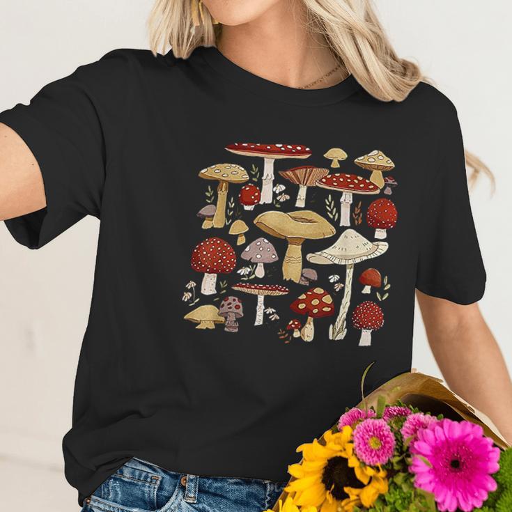 Mycology Shrooms Mushroom Women T-Shirt Gifts for Her