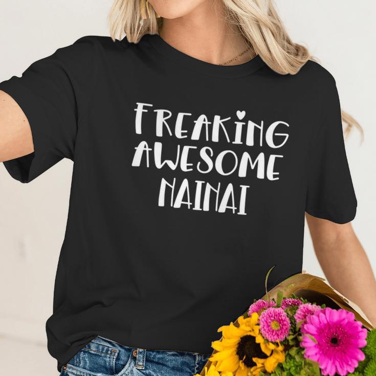 Nainai Freaking Awesome Best Chinese Grandma Love Nai Nai Cute Gift Women T-Shirt Gifts for Her