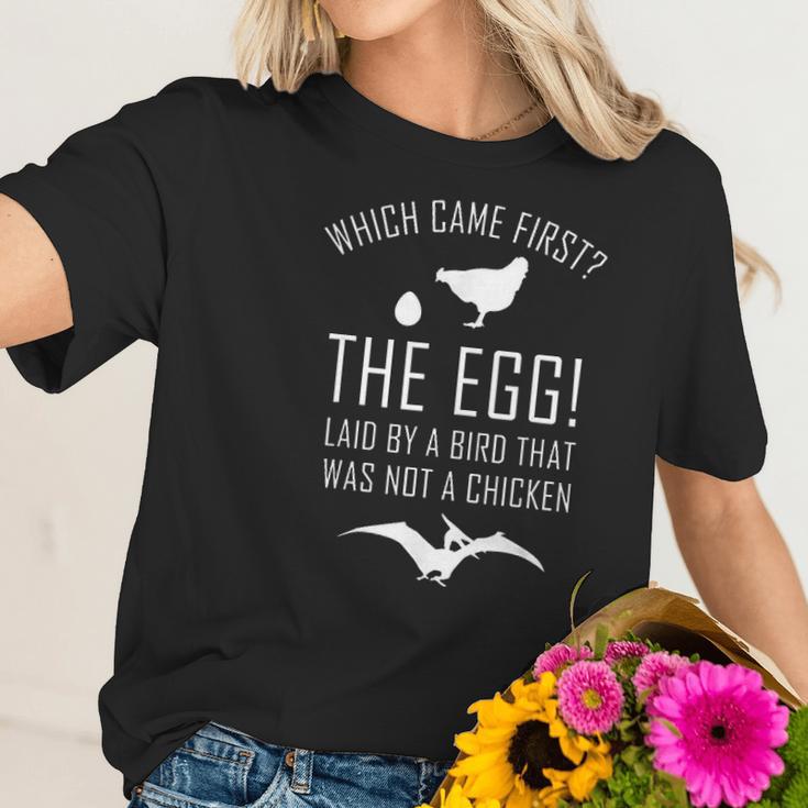 Neil Degrasse Tyson Chicken Or The Egg Women T-Shirt Gifts for Her