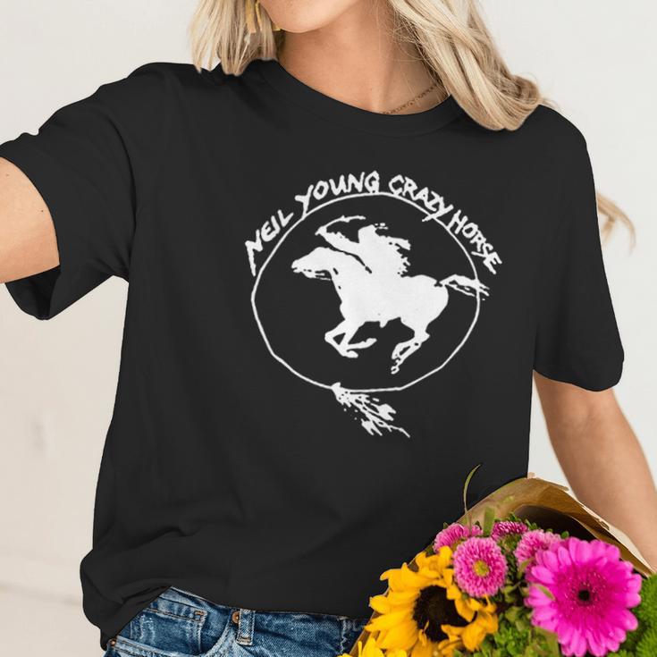 New Neil Young Tee And Crazy Horse Gift Women T-Shirt Gifts for Her