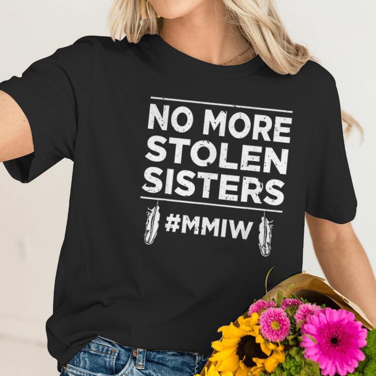 No More Stolen Sisters Mmiw Missing Murdered Indigenous Girl Women T-Shirt Gifts for Her