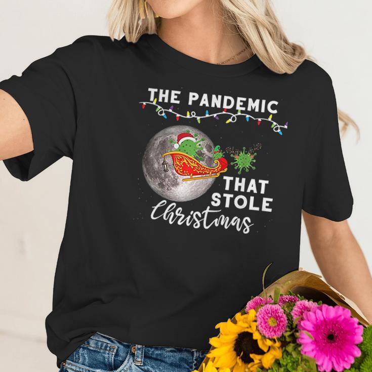 Pandemic That Stole Christmas Ugly Gift Xmas Women T-Shirt Gifts for Her