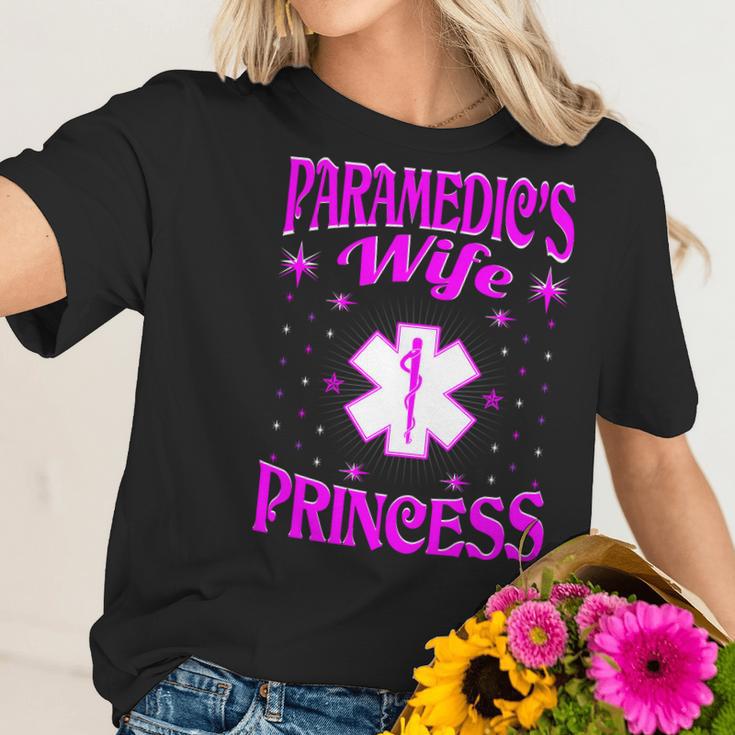 Paramedics Wife Princess Valentine Gift Women T-Shirt Gifts for Her