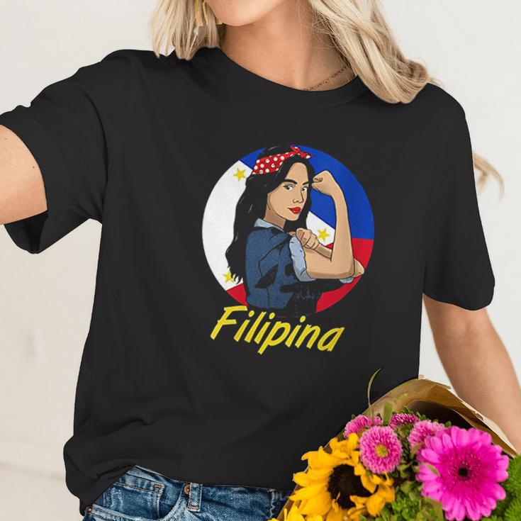 Philippines Pinay Filipina Pride Strong Proud Women Wife Women T-Shirt Gifts for Her