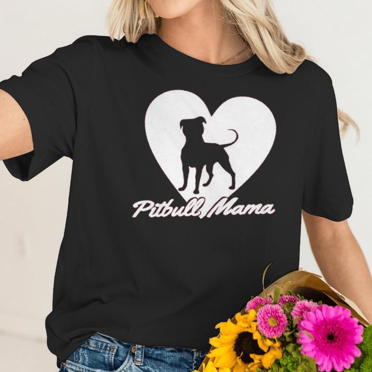 Pitbull Mama Pitt Bully Dog Lover Gift Game Women T-Shirt Gifts for Her