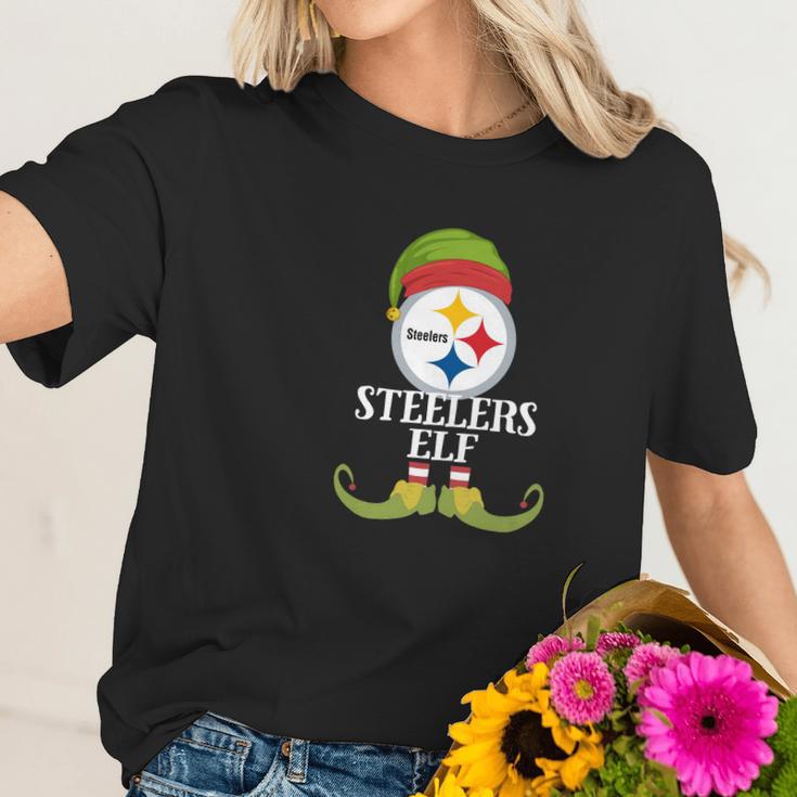 Pittsburgh Steeler I’M The Team Football Elf Christmas Shirt Women T-Shirt Gifts for Her