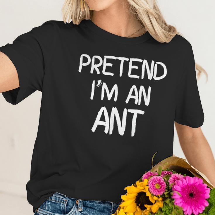 Pretend Im An Ant Christmas Women T-Shirt Gifts for Her