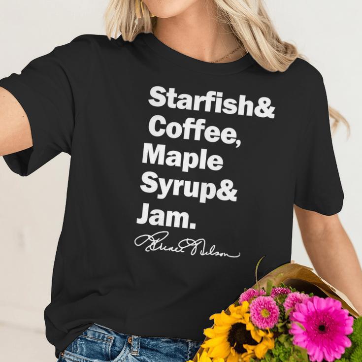 Prince Starfish Coffee Maple Syrup And Jam Women T-Shirt Gifts for Her