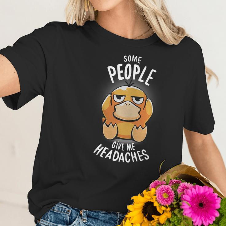 Psyduck Some People Give Me Headaches Women T-Shirt Gifts for Her