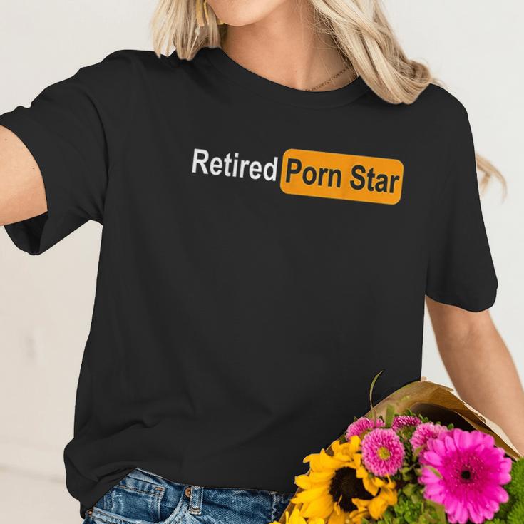 Retired Pon Star Funny Gag Women T-Shirt Gifts for Her