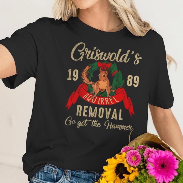 Retro Griswolds Christmas Squirrel Funny T-Shirt Women T-Shirt Gifts for Her